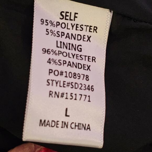 NwT Le Lis Velvet Mini Babydoll Dress Sz L Cottage Wednesday Dark Romantic Goth - Picture 4 of 8